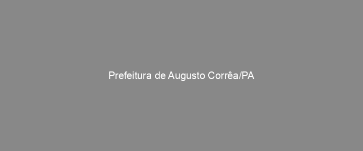 Provas Anteriores Prefeitura de Augusto Corrêa/PA
